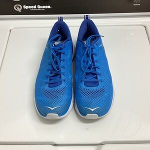 Hoka Men's Bright Blue Knit Running Shoes